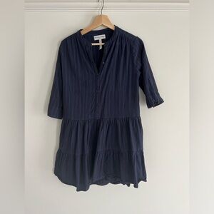 Apiece Apart mini dress in navy stripes